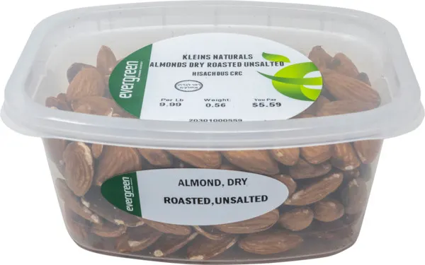 Dry Roasted Unsalted Almonds
