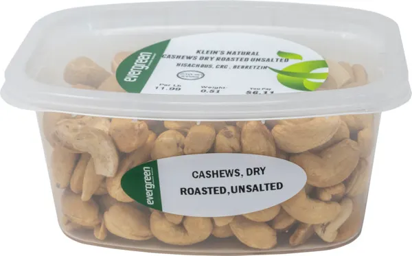 Dry Roasted Unsalted Cashews